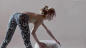 Russian Hot Gymnast Rita Mochalkina Shows Hairy Pussy in Flexible Poses