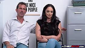 Milf shoplifter gets penetrated by security guard