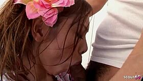 Traditional japan step-mom gives boy first blowjob?