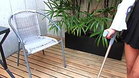 I felt helpless after car accident with cast leg