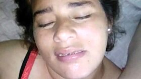 Latina MILF Sucks Cock Then Gets Missionary Fuck on Camera!