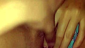 i made the young brunette reach orgasm with my touch until she couldn't handle more - mrcouple