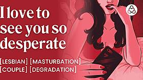 Girlfriend gives instructions on the phone for jerking off