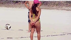 Unbelievable Awesome Young 18+ Girl With A Micro Bikini On The Beach With Her Boyfriends Relatives