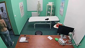 Doctor filming while fucking redhead patient in hospital