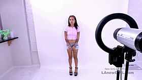 Fresh-Faced Asian Darling Swallows Cum During POV Casting Audition With Daddy Role