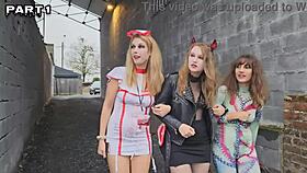 Alice Maze Licks Ass at Halloween Party