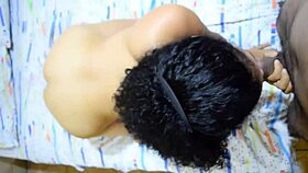 malena milf cacheraza gets interviewed for casting, her curly hair and mature look shining