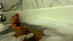 Petite Girl Moans Loud in Shower with Tight Pussy!