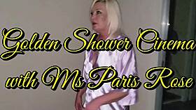 i experienced golden shower in cinema with ms paris rose in lingerie