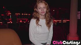 Shy Redhead Dreams Of Stripping At Clubcastings!