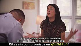 Brunette Stepdaughter Desperately Wants To Fuck With Cum In Mouth And Creampie