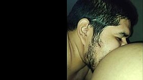 Big-assed woman receives rich blowjob bent over