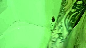 Suggestive Naked Amateur Rubs Monster Cock In And Out Of Shower With Small Waist