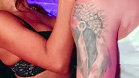 Big cock tattooed guy fucks me so intensely in stockings and high heels