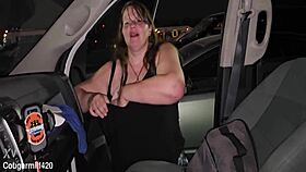 I couldn't take my eyes off those big milf tits after the concert, with huge nipples