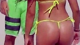 Unbelievable Awesome Young 18+ Girl With A Micro Bikini On The Beach With Her Boyfriends Relatives