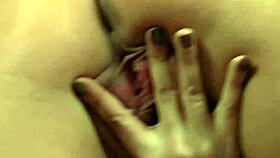 ashlee demonstrates using a glass toy in her solo video