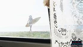 Big Natural Tits Latina Azura Grace Strips with Perfect Ass.