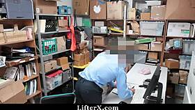 she got blackmailed into giving blowjobs and pussy in the garage for free stuff