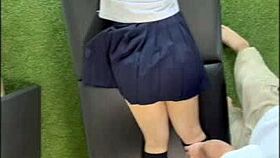 Want to feel even better? asks the masseur, banging a cute Japanese girl.