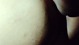 Tattooed milf in lingerie fucks black cock in swing party cabin.