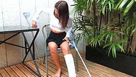 I felt helpless after car accident with cast leg