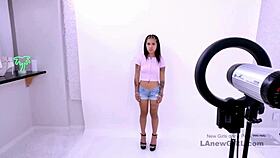 Fresh-Faced Asian Darling Swallows Cum During POV Casting Audition With Daddy Role