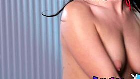 petite brunette british teen 18+ gal ritchie undresses to introduce her hot hairy pussy