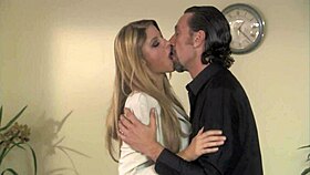 Monica Sweetheart fucks her colleague's big cock on the board room table