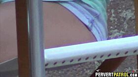 Filming a couple fuck through the window 1