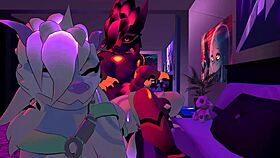 furries explore wild first time in vrchat. virtual furry action heats up fast with newbies!