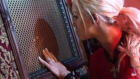 Blonde In Leather Outfit Fucks Priest During Confession