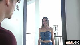 Does Sofi Adam's small tits bounce as her asshole leaks cum in missionary?