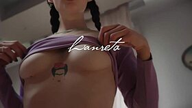 homemade girlfriend sloppy blowjob face fucking cum in throat lanreta