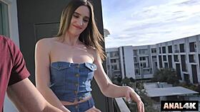 Does Sofi Adam's small tits bounce as her asshole leaks cum in missionary?