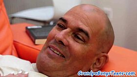 Small-Titted Teen Rides Grandfather's Cock In Intense Cowgirl Cumshot Close-Up!