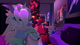 furries explore wild first time in vrchat. virtual furry action heats up fast with newbies!