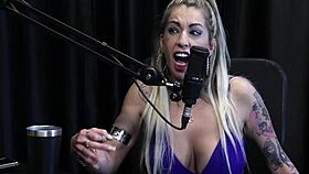 julia fontanelli wants to be a slut in this sheer red outfit for the job.