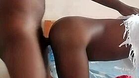 African hot couple bangs doggystyle in hardcore full clip