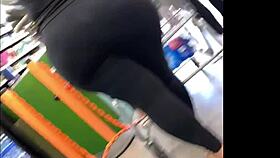 big ass nalgona teasing in voyeur scene