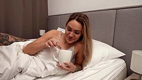 morning sex with hubby feels sweeter with cum everywhere