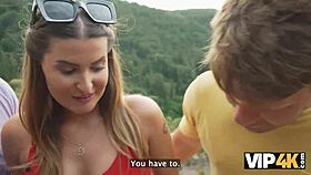 omg, this young 18+ lady takes on 2 huge cocks in a wild mmf while hubby watches!