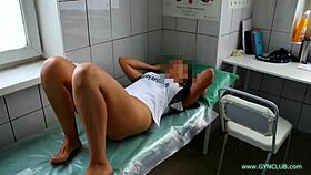 Nurse performs intriguing gyno exam with toys