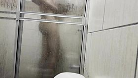 Caught Stroking with Cousin's Panties in Bath?