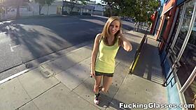 Petite Norah Nova Experiences Overwhelming Pleasure Getting Fucked Hard In Glasses