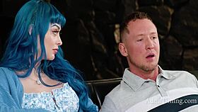 this gorgeous girl with blue hair and adhd is masturbating, wanting cock from jewelz blu