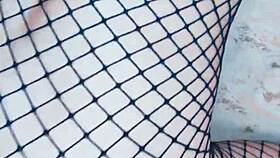 wife in stockings enjoys rough and hard sex in this homemade scene