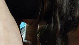 Chavita, that sexy 21-year-old, rides the 45-year-old man's small cock so wildly!