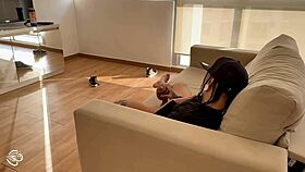 my stepmother catches me masturbating and takes my virginity